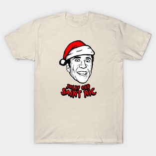 Jolly Old Saint Nic (Nicolas Cage Santa Claus Christmas Shirt) T-Shirt